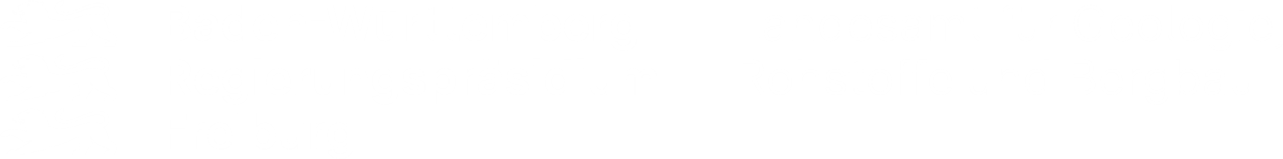 Logo vom Landesamt für Geologie, Rohstoffe und Bergbau des Regierungspräsidium Freiburg, Baden-Württemberg in weiß mit 3 weißen Löwen.